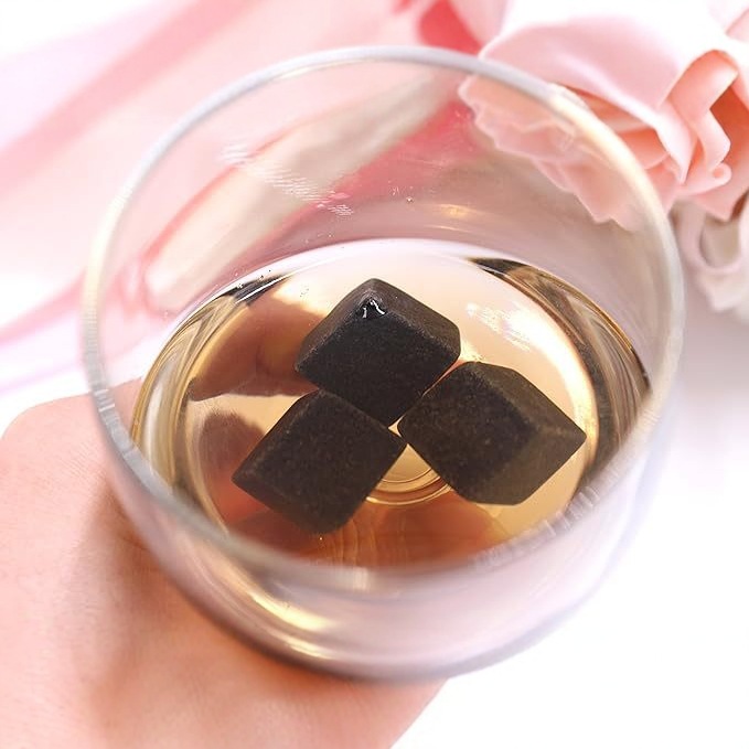 Whisky stones whisky ice wine stone in stock hot sale frozen rock stone ice block granite stone