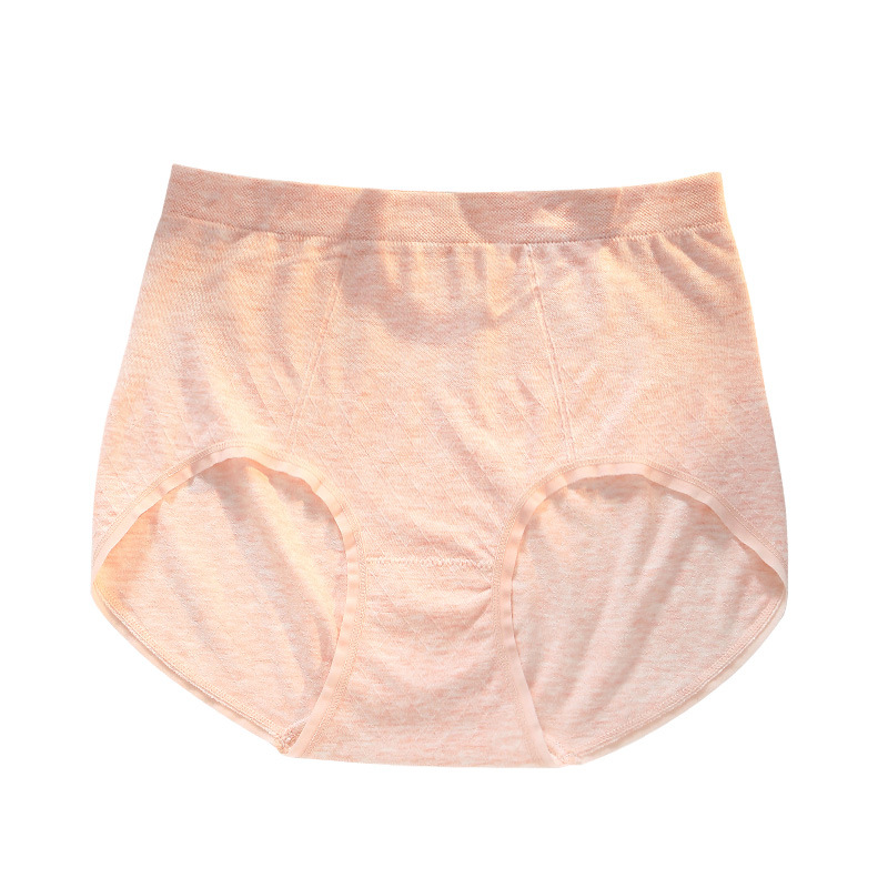 New colored sand cotton underwear women's plus size fat mm160 kg high waist abdomen mother's underwear plus fat shorts