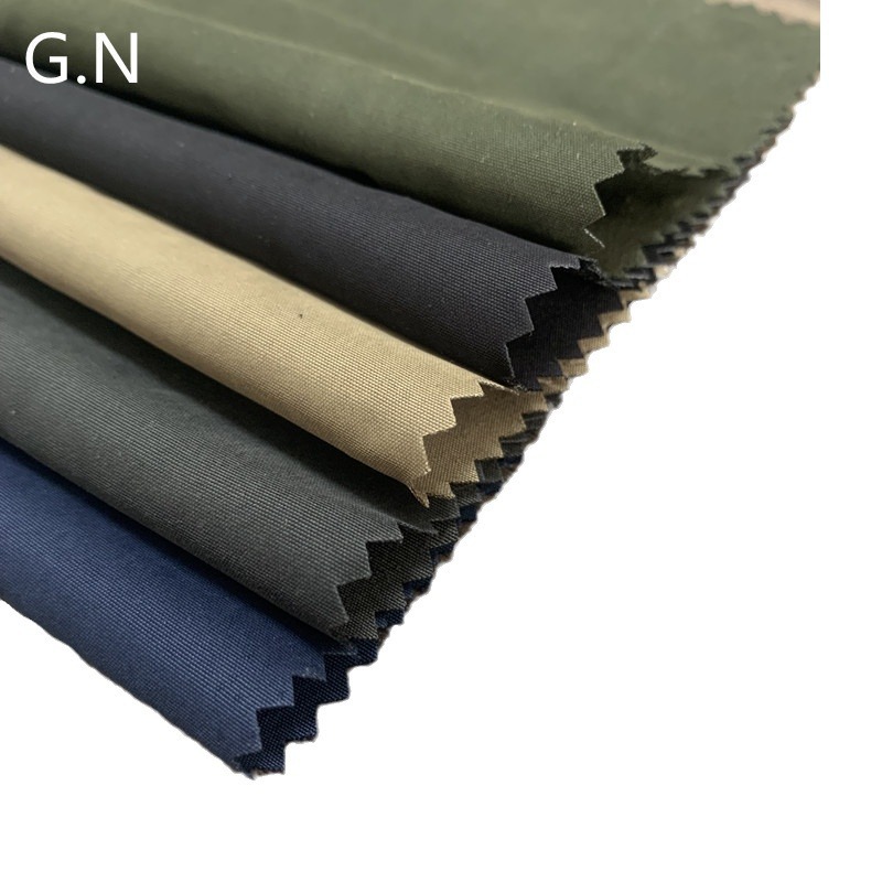 21S Brushed Polyester-Cotton Twill Fabric, Double-Layer Polyester-Cotton Twill Fabric, Carbon Brushed + Strong Waterproof Yarn-Dyed Fabric