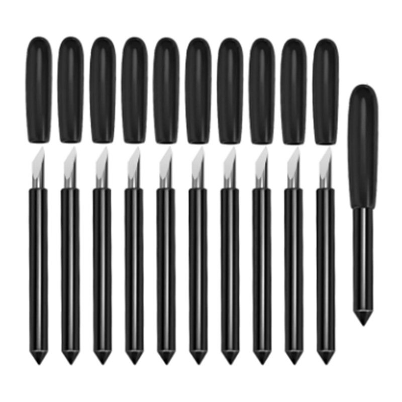 Чёрная ручка ножа для гравировки Roland, глубокое лезвие из карбида