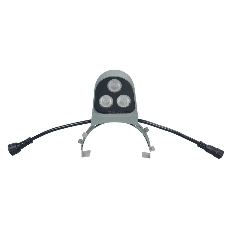 Outdoor lighting project rainproof led tile lamp pavilion ancient architecture tour 3W little penguin corrugated lamp