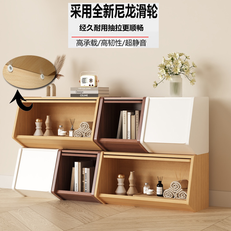 Free Combination Grids Cabinet Storage Cabinet Bedroom Living Room Bookcase Toy Snack Storage Box with Door Storage Cabinet Multi-Layer
