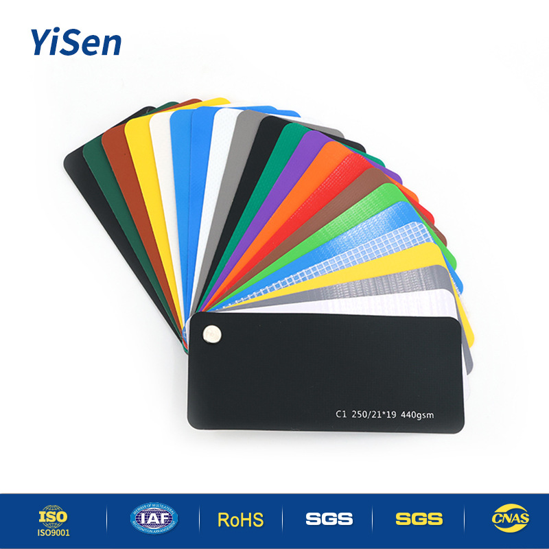 Transparent Waterproof and Moisture-Proof Pvc Clip Mesh Fabric Tent Luggage Carport Pe Woven Composite Fabric in Stock