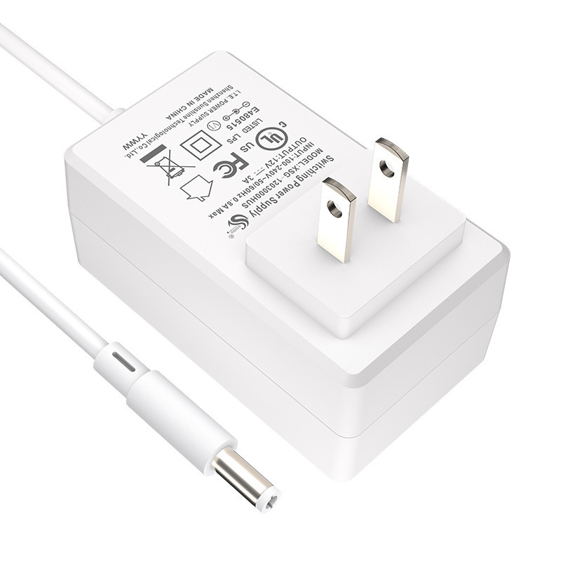 China-US UL certification 12V3A display monitoring light with beauty instrument charger 24V1.5A power adapter