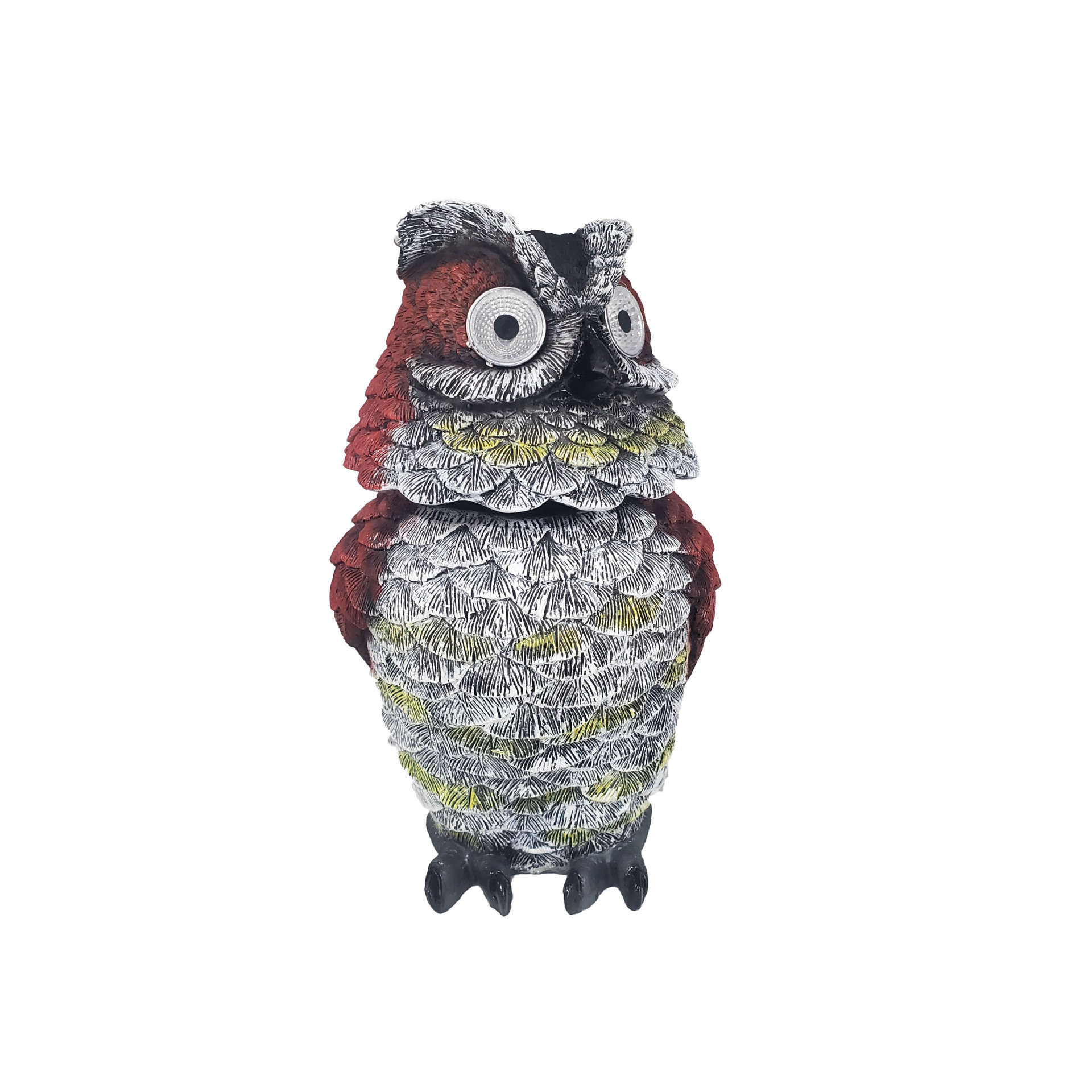 Creative Resin Animal Owl Solar Light Crafts Carving Home Decorations Wholesale Energy Saving Outdoor