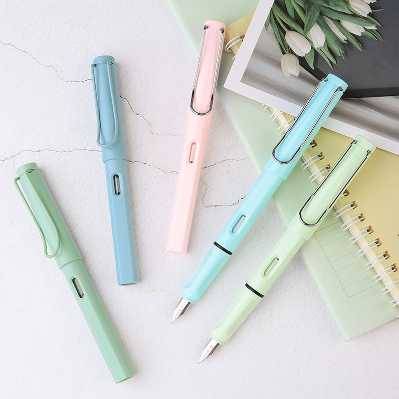 Morandi Pen Can Change Ink Sac Student Positive Writing Pen Practice Ink Sac Dual-purpose Pen Wholesale