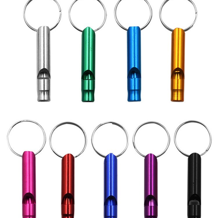 Оптовая продажа алюминиевого свистка, металлический свисток для выживания, свисток для тренировки