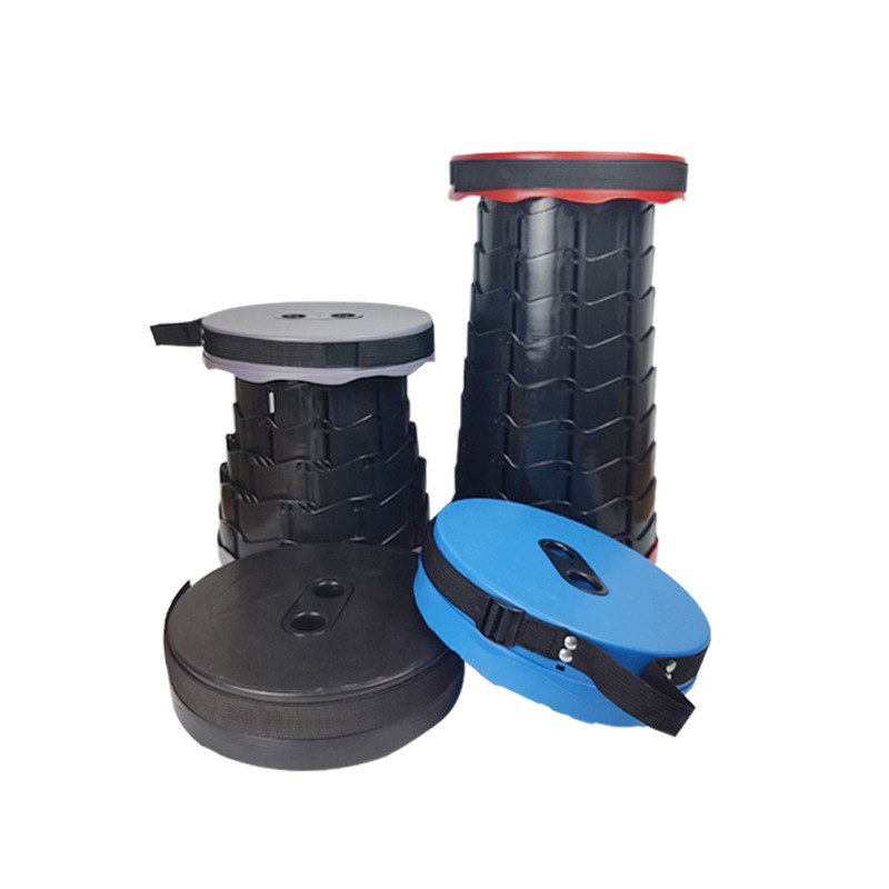 Wholesale Outdoor Folding Telescopic Stool for Queueing, Portable Stool for Trains, Adjustable Retractable Fishing Stool, Fishing Chair
