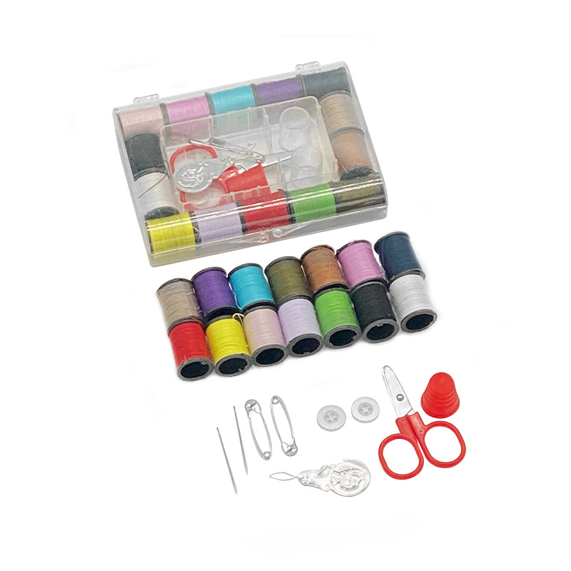 K-Style of Household Sewing Box Set Multi-Functional Portable Sewing Kit Sewing Needle Hand Sewing Mini Accessible Luxury Storage Box