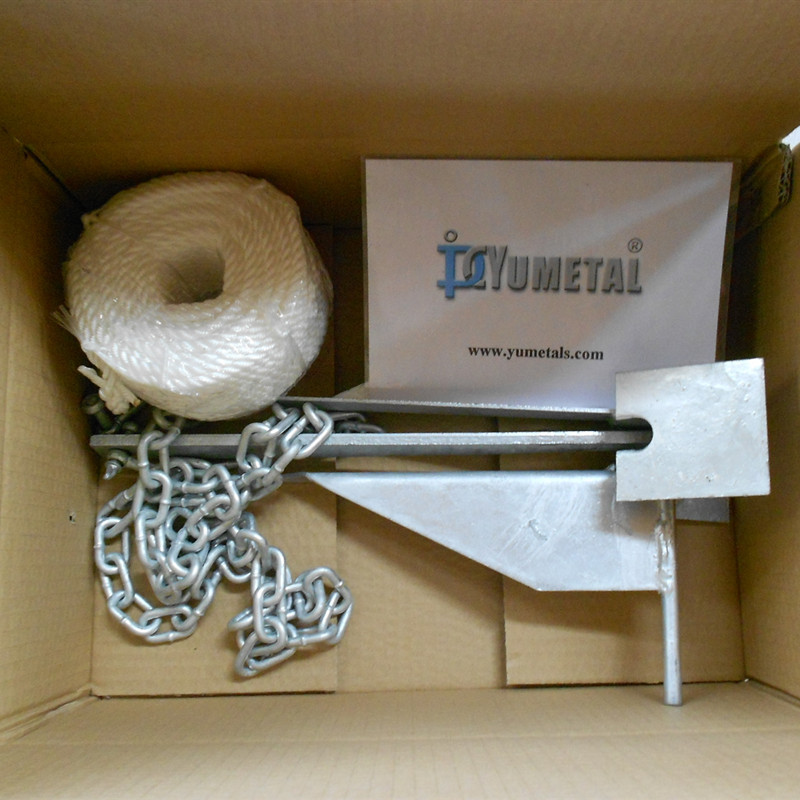 Hot-Dipped Danfoss Anchor, Welded Plate Anchor, Danfoss Anchor, Large Grip Beach Anchor, Marine Hardware Accessories Cross-Border