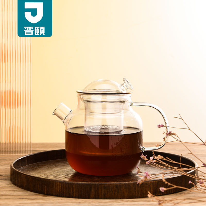 Glass Teapot household teapot tea boiling teapot heat-resistant large capacity boiling kettle flower teapot heat-resistant teapot