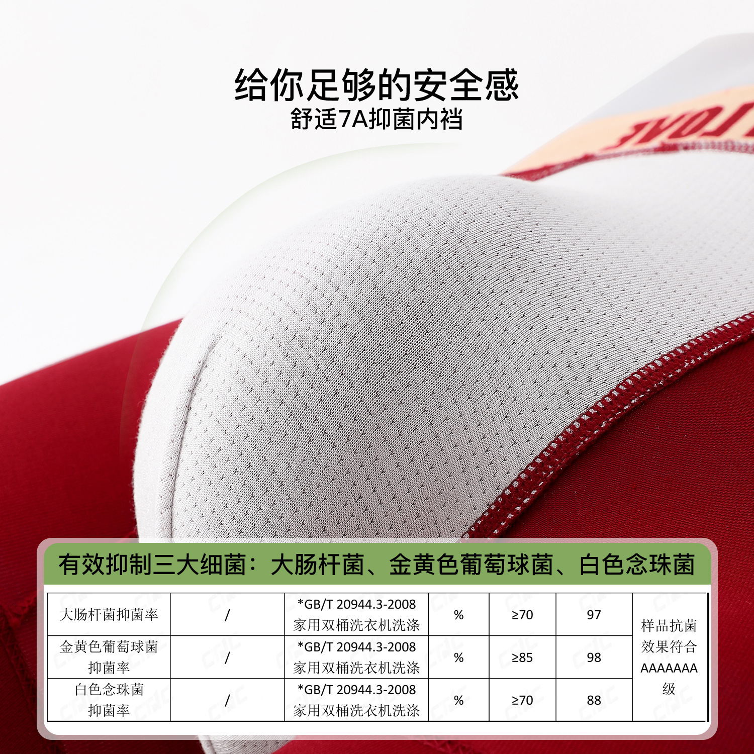 Class 7A Bacteriostatic Pure Cotton Underwear Female Couple Underwear One Man and One Woman Big Red Wedding New Year Red