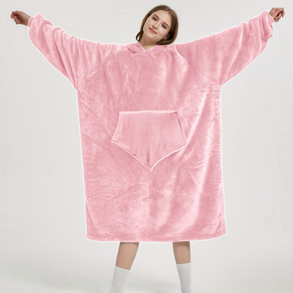 New Style Lazy Pullover Pajamas for Women, Warm Flannel Hoodie, Hug-Style Anti-Cold Clothing, Long Style