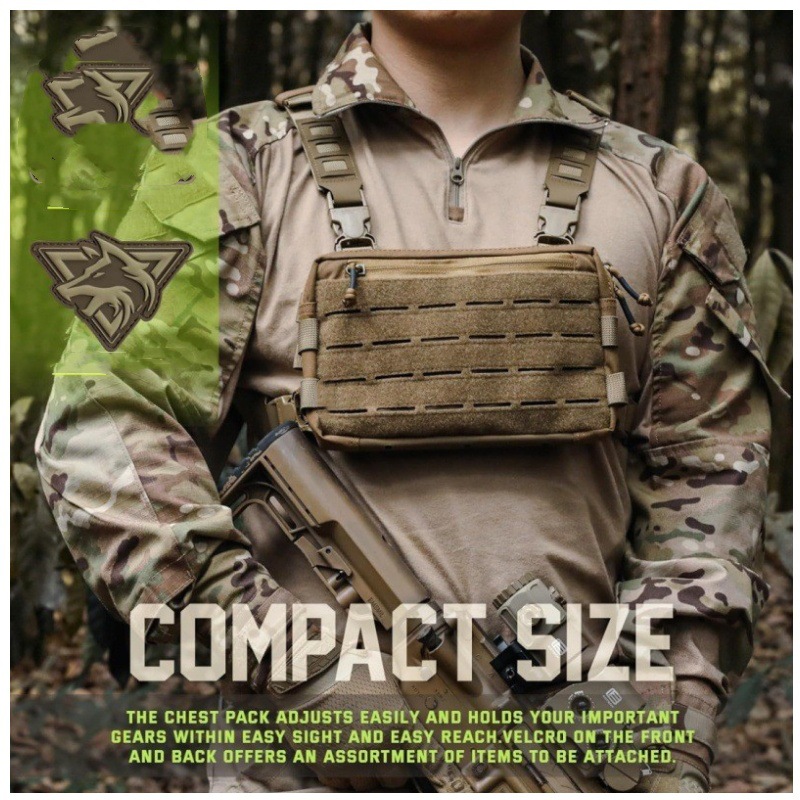 Ready-Made Cross-Border Amazon Men's Tactical Chest Bag Outdoor Tactical Vest Outdoor Sports Cycling Vest Bag
