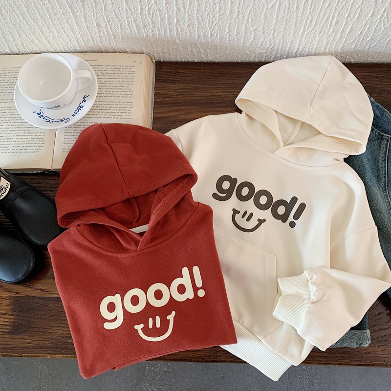 Bora Children's Clothing Boys' Sweatshirt Children's Spring and Autumn 2025 New Hooded Stylish Cool Girl Baby Fashionable Top