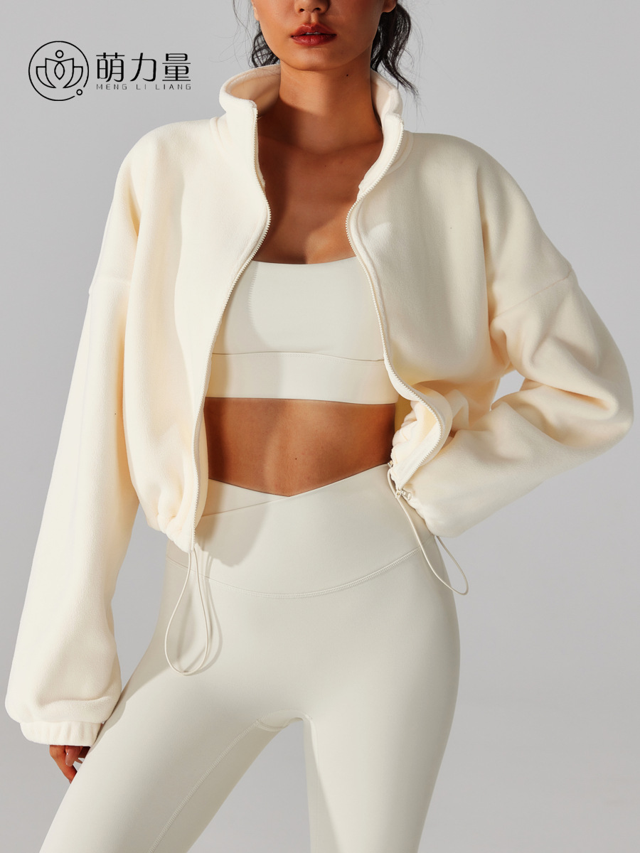 Спортивная куртка из овечьего бархата осень-зима, с вертикальным воротником, утолщенная, теплая, свободная, ветронепроницаемая верхняя одежда