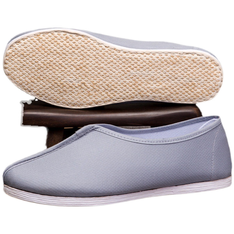 Layman's Zen Meditation Monk's Shoes Chinese Ancient Style Handmade Thousand-Layer Sole Old Beijing Comfortable and Breathable Summer Cloth Shoes
