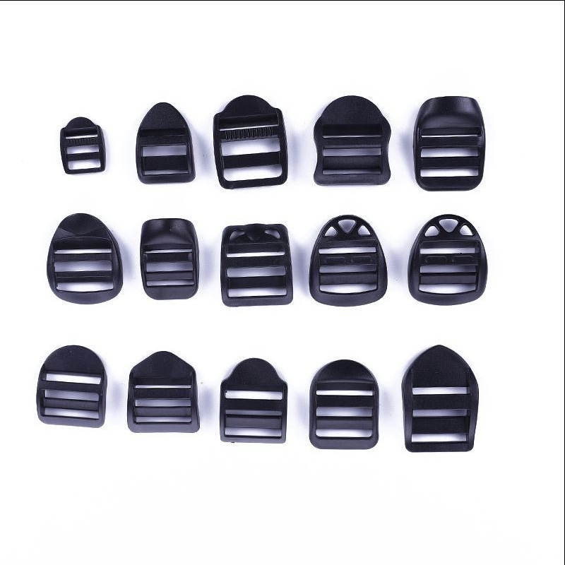 Аппаратные пряжки для багажа, черная пластиковая пряжка, трапециевидная пряжка для регулировки рюкзака