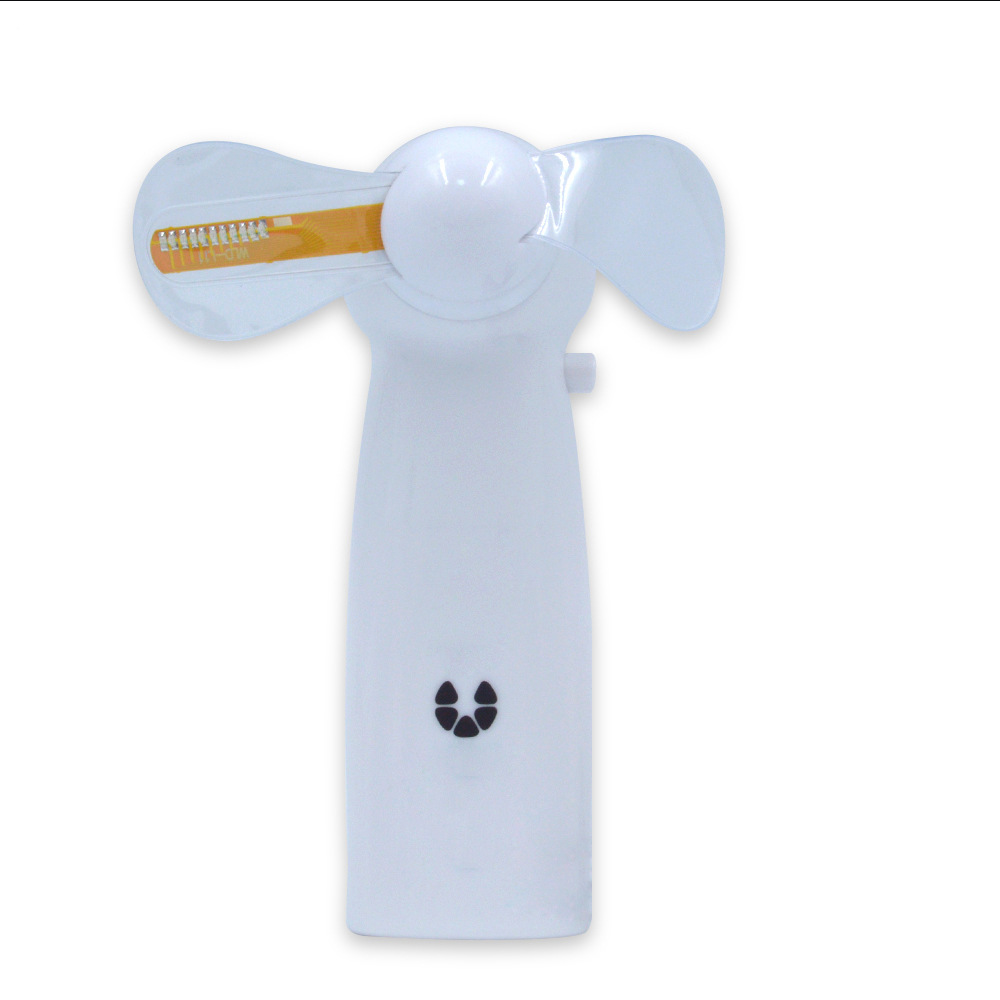 Factory wholesale advertising creative flash fan usb small fan handheld change text LED luminous fan long life