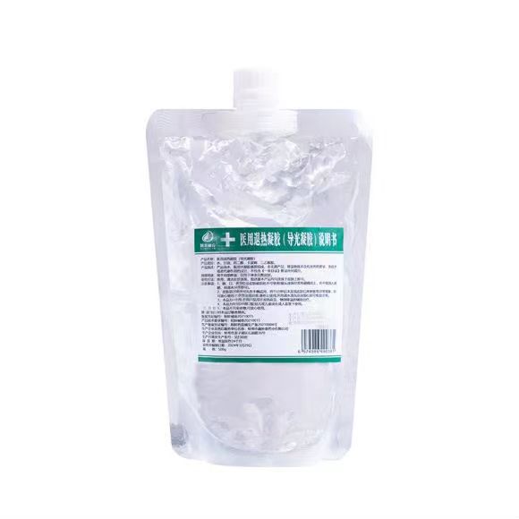 Medical antipyretic gel military training cold compress gel light guide gel beauty instrument laser freezing point depilation gel 500g