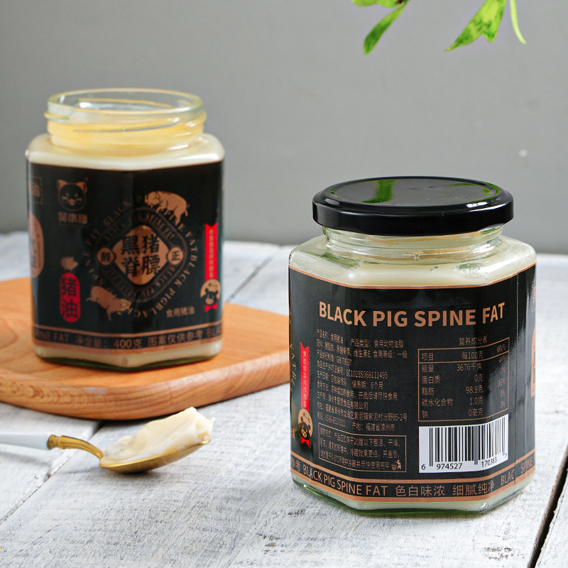 Рафинированное свиное сало без примесей, 400 г, для приготовления пищи, домашнее масло