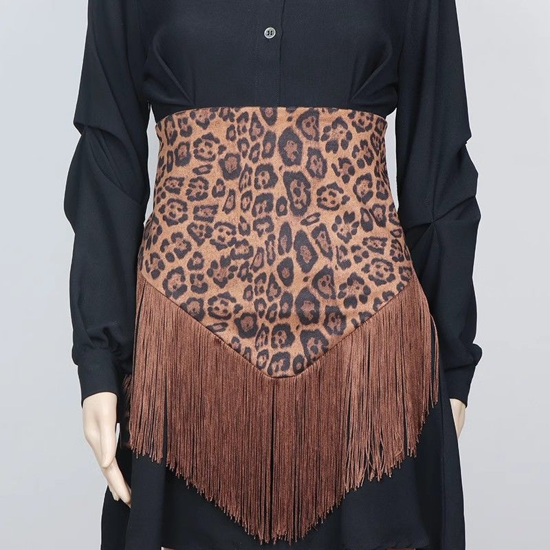 New Design Tassel Retro Girdle for Women, Apocalyptic Wasteland Style Wear Decorative Skirt, Maillard Belt