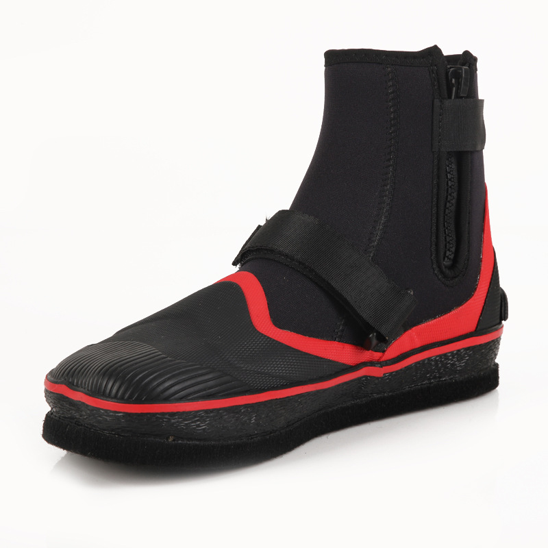 Factory wholesale fishing shoes series black and red color outdoor fishing work shoes outdoor anti-mosquito night fishing custom