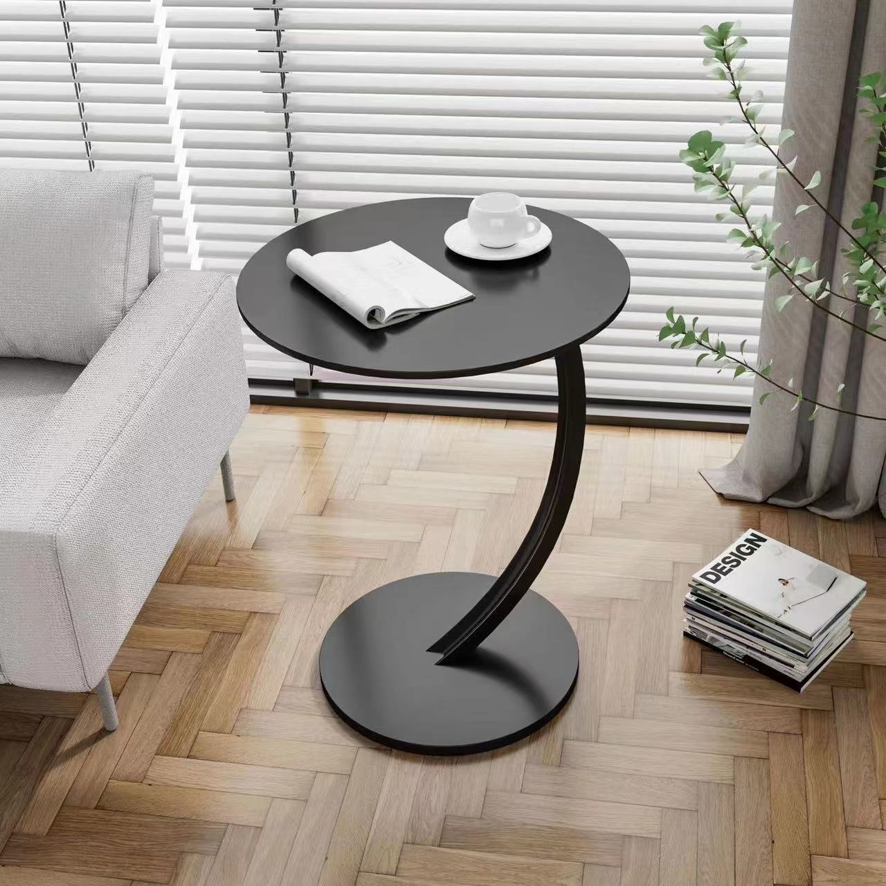 Round Small Coffee Table Living Room Sofa Side Table Bedroom Bedside Table Bedside Table Internet Popular Small Table Movable Coffee Table