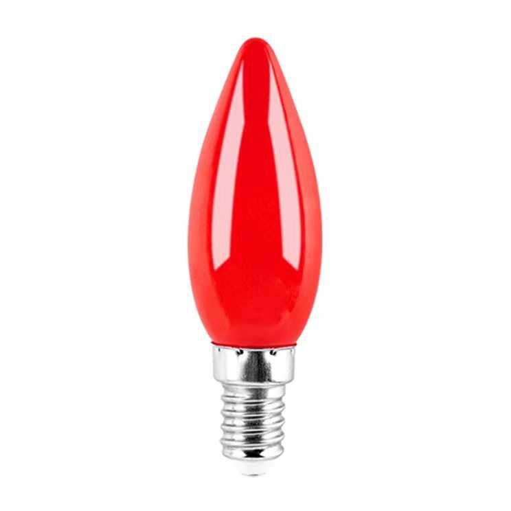 Led Colorful Candle Bulb E12E14 Colorful Tip Bubble Pepper Bubble Millet Bubble Colorful Light Bulb Mini God Desk Lamp