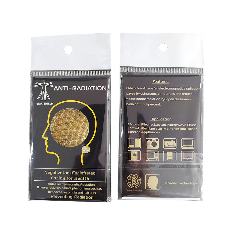 Cross-Border E-Commerce Ore Trace Elements Radiation-Proof Energy Mobile Phone Sticker Mesh Negative Ion Computer Piece Picture Design