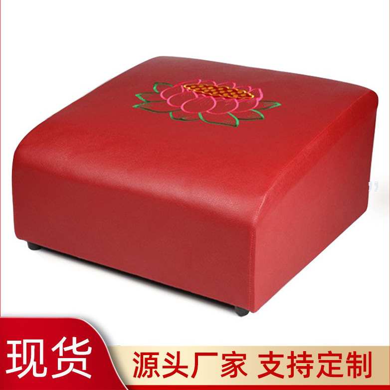 Коврик для коленопреклонения в храме, вышитый коврик для поклонения Будде, коврик с вышивкой лотоса, оптовая продажа для домашнего буддийского зала