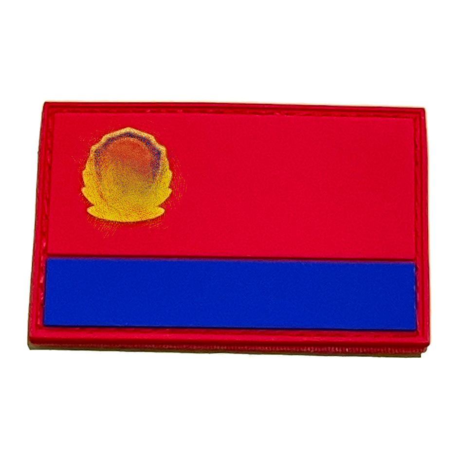 Spot Pvc Soft Rubber World Flag Tactical Velcro Various Flag Armband Velcro Tactical Backpack Stickers