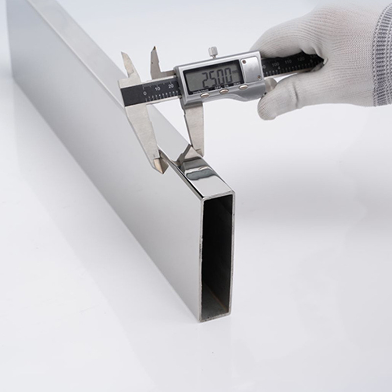 304 Stainless Steel Rectangular Tube Hollow Square Tube 201 Stainless Steel Flat Tube 316L Stainless Steel Brushed Square Tube