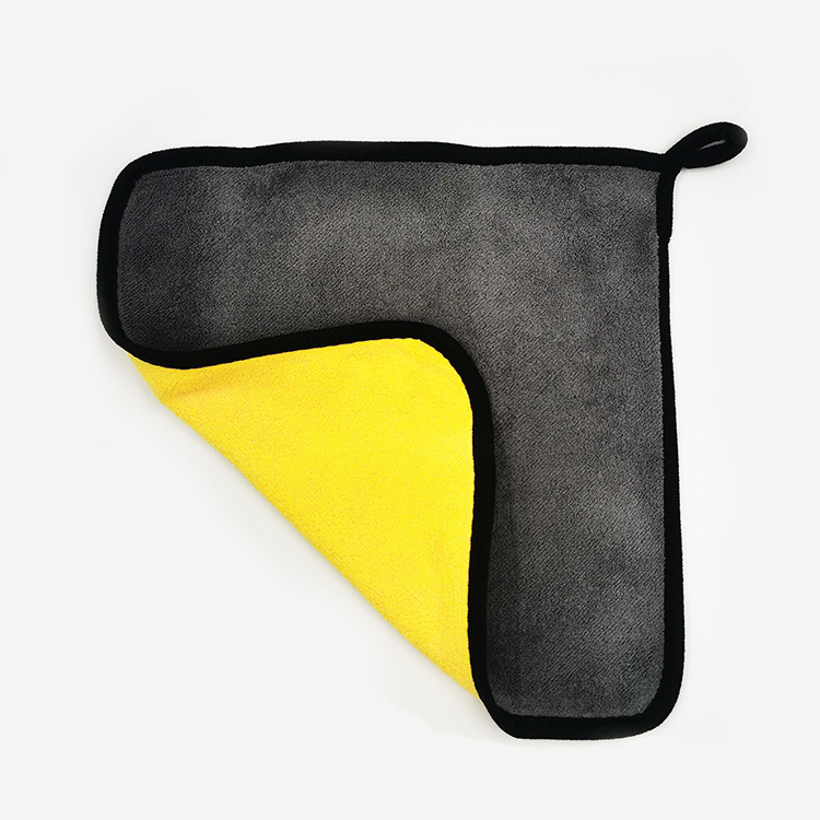 Car Wash Towel Coral Velvet Double-Sided Two-Color Car Wipe Towel Thickeneded Absorbent Towel Car Cleaning Cloth High Density Car Wash Towel