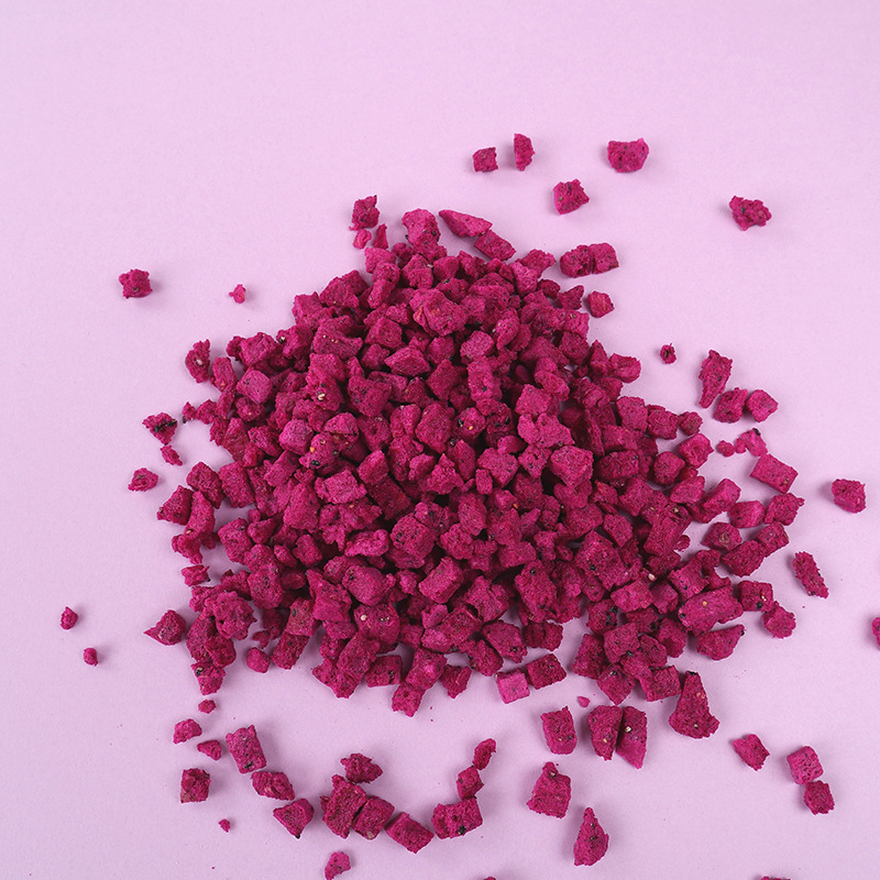 FD freeze-dried pitaya diced manufacturers bulk wholesale pitaya diced baking tea drink snowflake crisp raw materials
