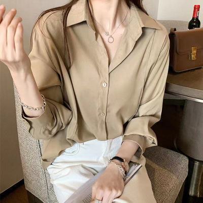 White Shirt Women's Spring & Fall New Versatile Design Niche Top Light Mature Long-Sleeved Bottoming Layered Shirt Jacket