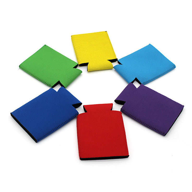 Cross-Border Direct Supply of Foldableable Diving Material Portable Cup Sleeves Neoprene Sublimation Silk Screen Coke Glass Cup Sleeves