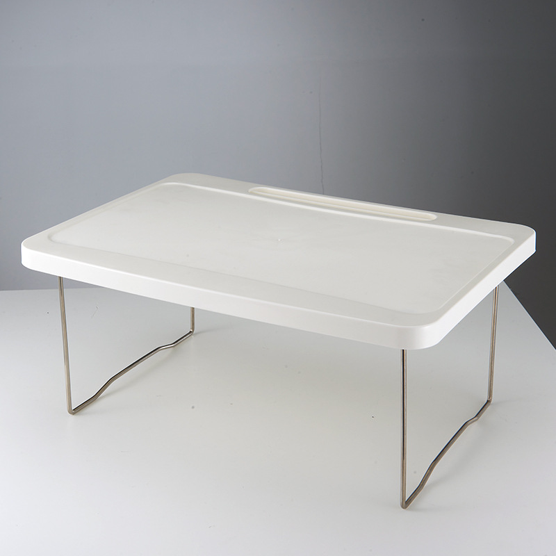 Simple multi-functional small dining table portable folding table bed small table foldable student desk computer table Board