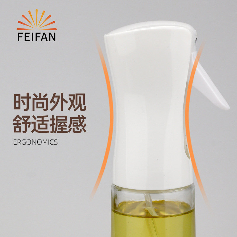 [Glass oil pot] 2023 New Fine Mist Oil Spray bottle cross-border oil spray Pot Kitchen high pressure oil spray bottle