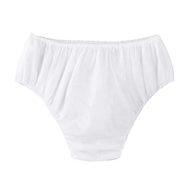 Beauty salon sweat steaming bath disposable non-woven underwear unisex briefs SMS disposable paper underwear