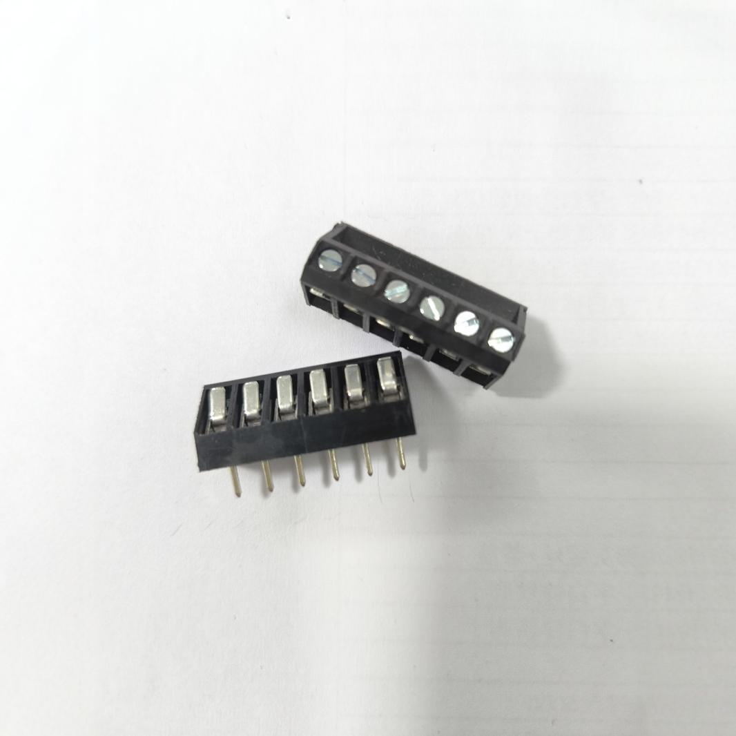 Черный клеммный блок Dc102/Kf330-5.0, шаг 6-позиционный, клеммный блок с соединительным постом