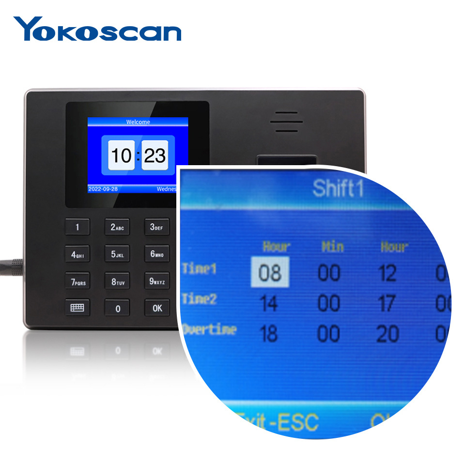 Youku F06 Fingerprint Attendance Machine Spanish Portugal English Outlet Punch-In Machine Employee Sign-In Machine