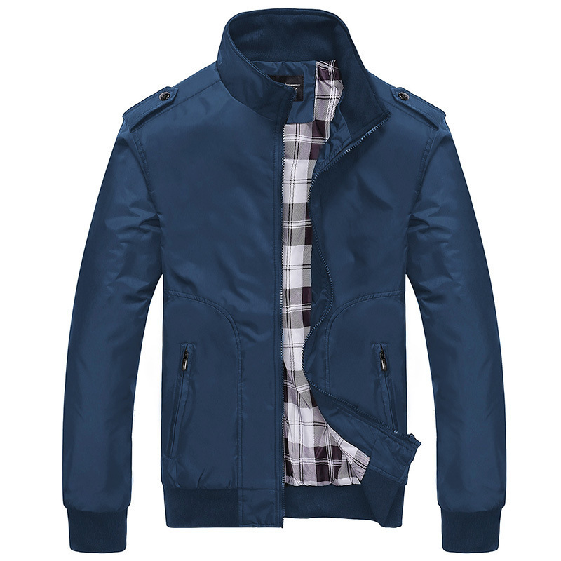 Men's Jacket Spring New Aviator Jacket Middle-aged Casual plus size Workwear Spring and Autumn Men's European Code Cross-border