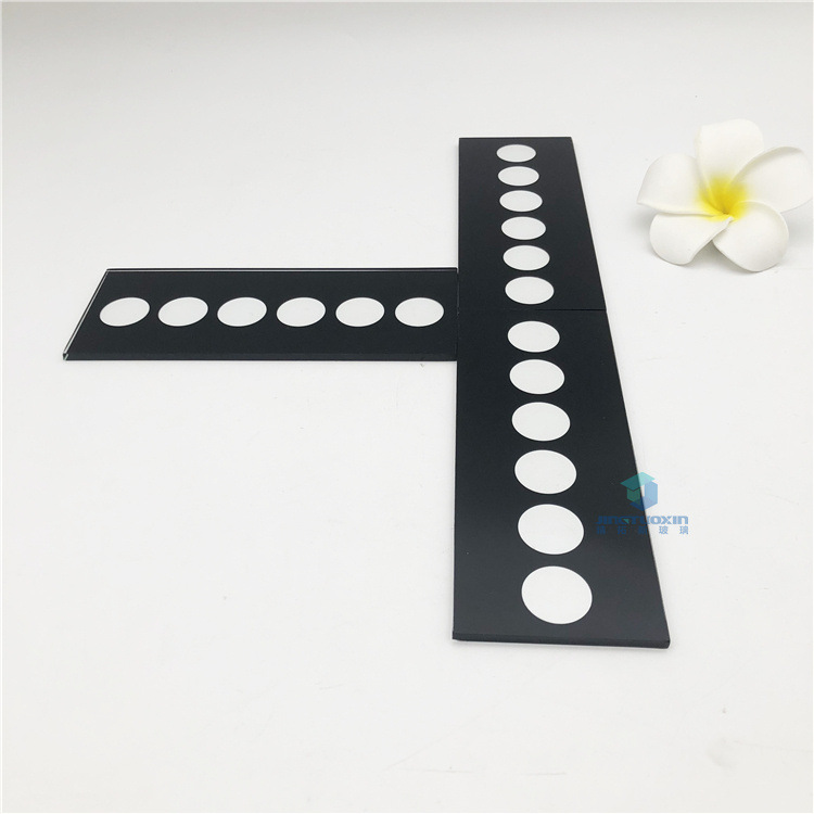 Factory Direct Supply of High Temperature Silk Screen Led Wall Washer Tempered Glass Panel Quality Ultra White Silk Screen Lighting Glass