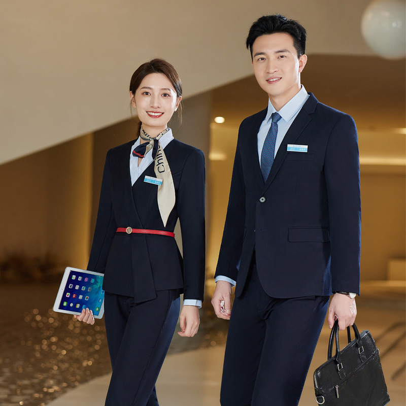 China mobile business hall work clothes men's and women's same professional suit suit women's salesperson work suit jacket