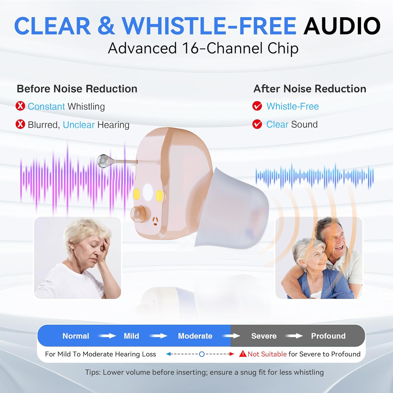 Wiener Tong Tianyue 16 Channel Digital Hearing Aid for the Elderly Sound Amplifier Deafness Rechargeable In-Ear Type