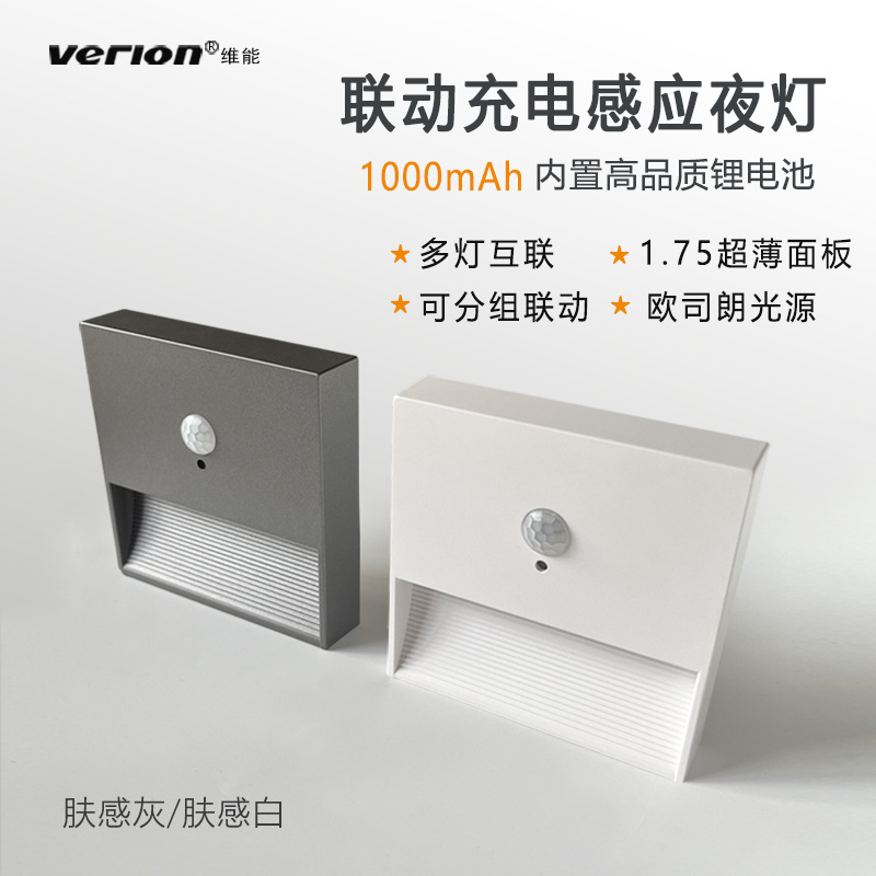 Перезаряжаемый светильник с индукцией человеческого тела прикроватный светильник кемпинг ночник коридор спальня ступенчатый светильник