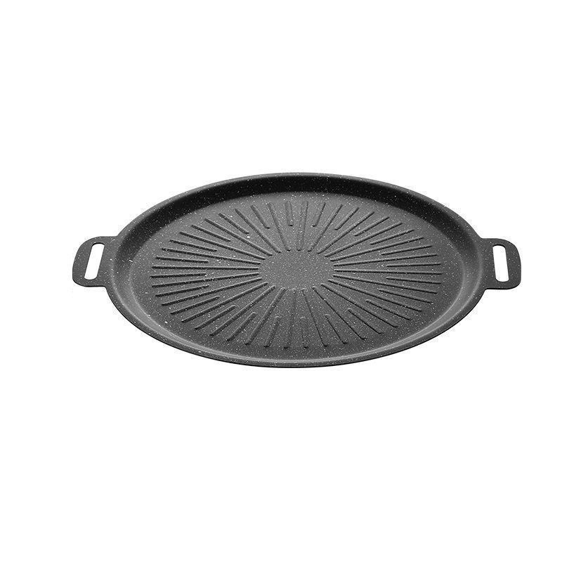 Maifan Stone Baking Plate Sun Plate Korean Style Barbecue Plate Cartoon Cooker Induction Cooker Universal Barbecue Teppanyaki Outdoor Camping