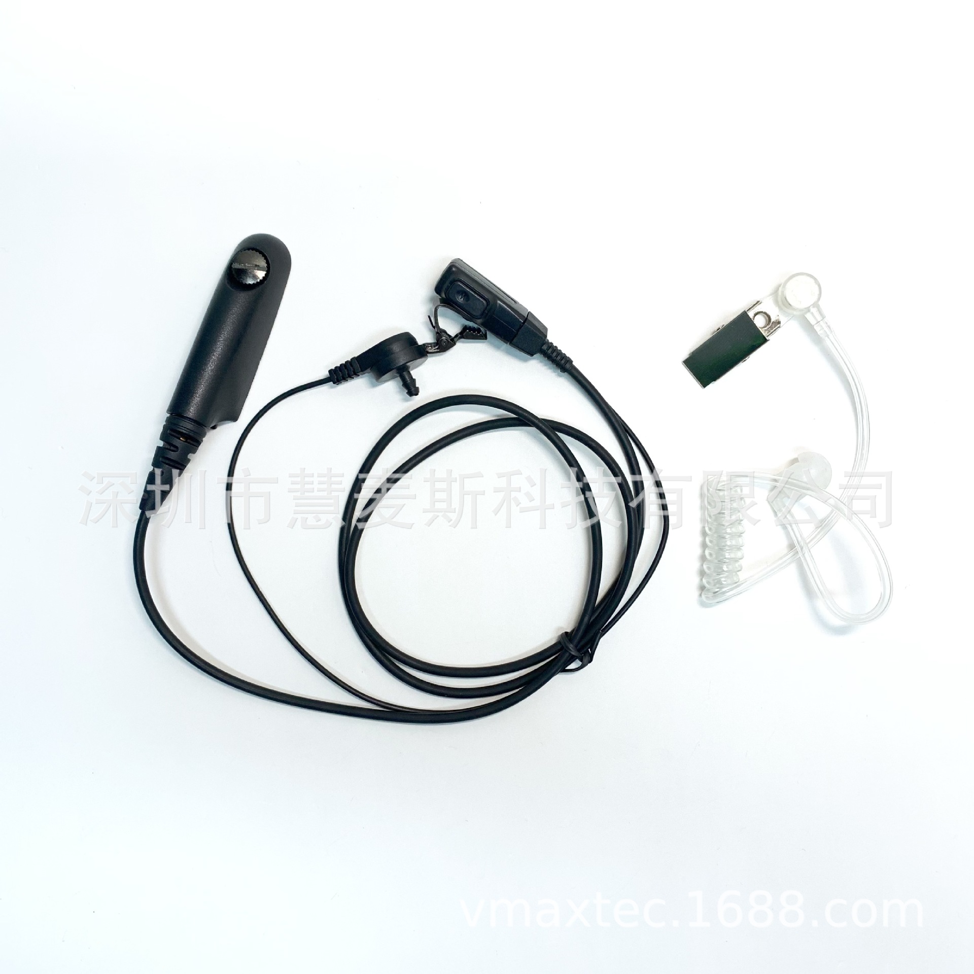 Адаптер гарнитуры для рации, мотоцикл GP328 GP338 PTX760GP340, маленькая железная клипса, прозрачная трубка