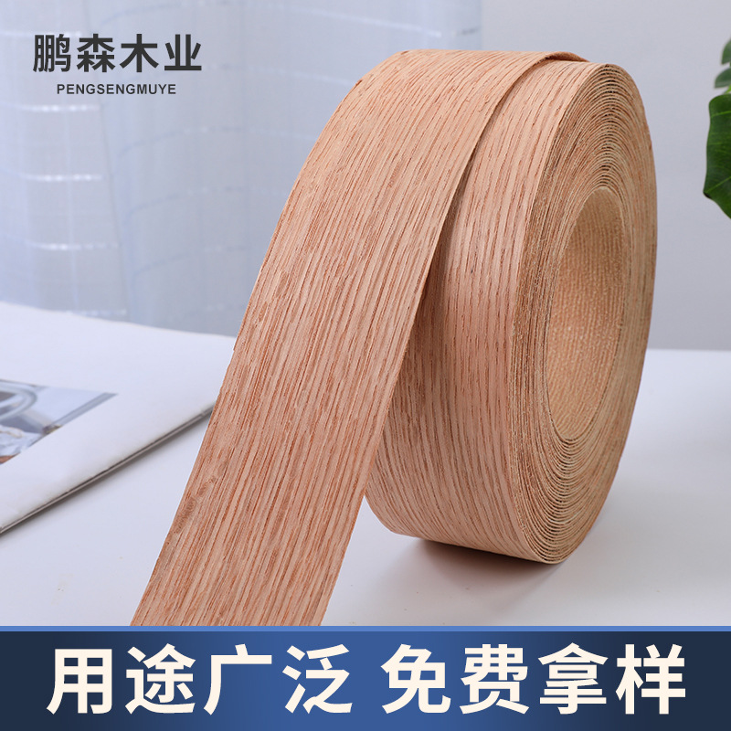 Natural Birch with Adhesive Edge Banding for Furniture Wardrobe Wooden Skin Edge Banding Hot Melt Adhesive Wooden Skin Self-adhesive Edge Banding